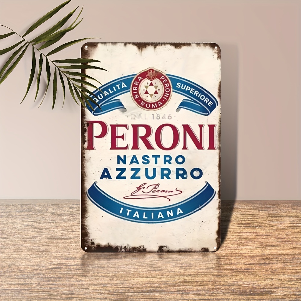 Home Bar And Restaurant - Vintage Peroni Nastro Azzurro Italian Beer