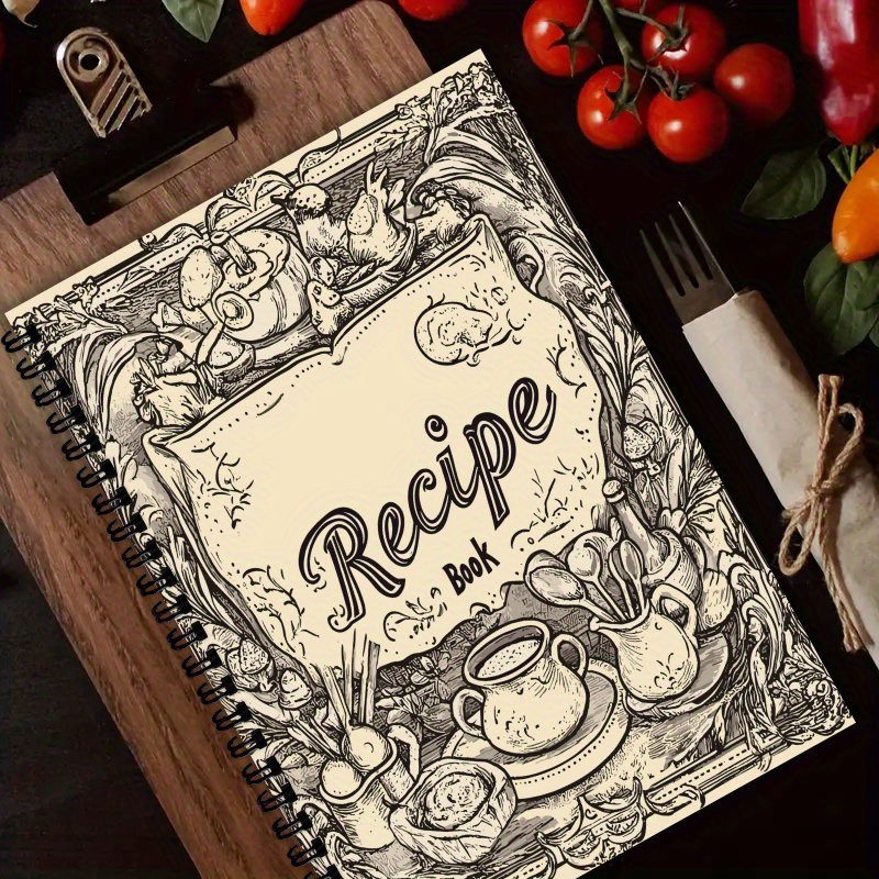 Cocktail Recipe Book - A5 Personalized Recipe Book, Planner, Rural
