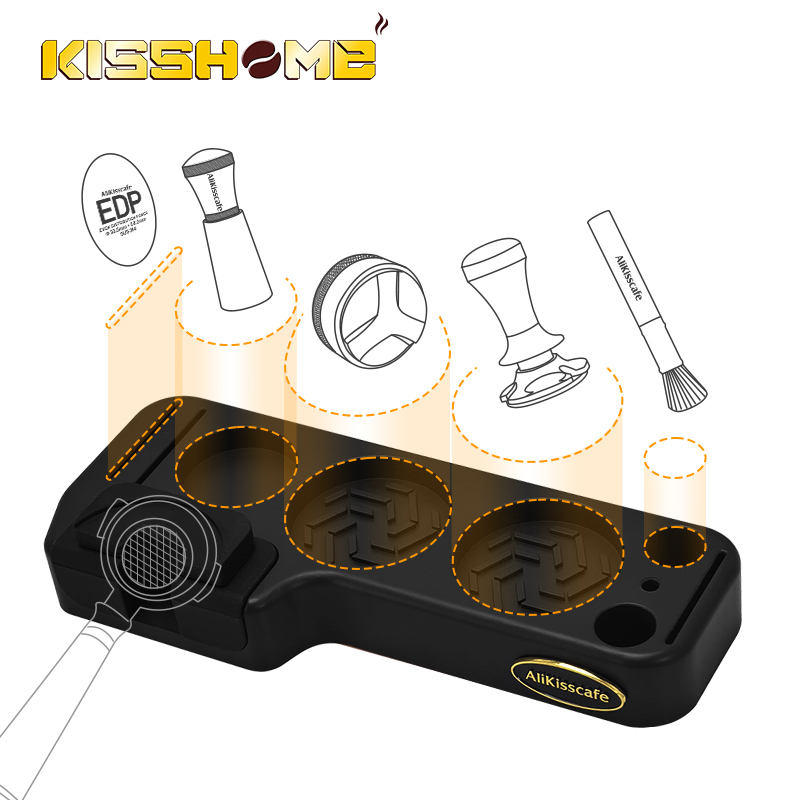 Home Barista - Alikisscafe Coffee Tamping Station Mat Portafilter