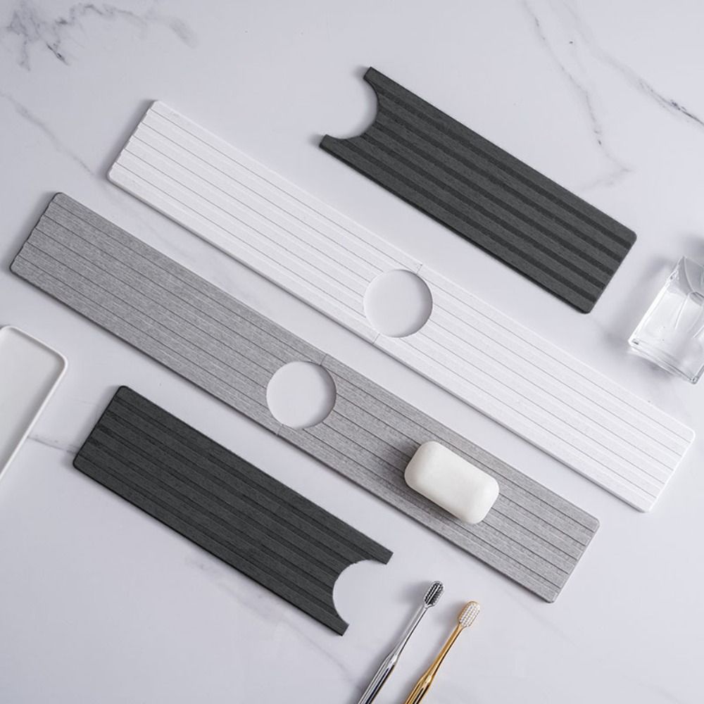 Home Bar Sink - Stripes Pattern Groove Diatom Mud Faucet