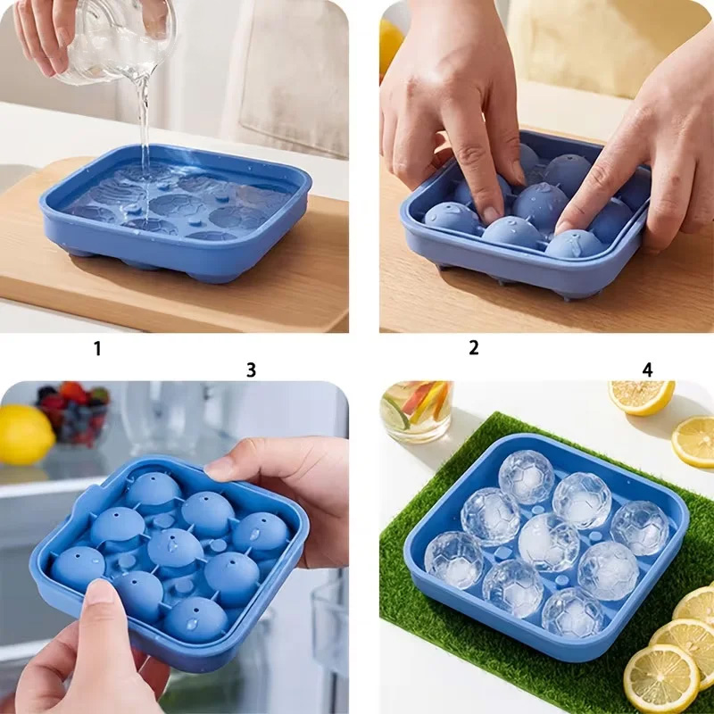 9-hole silicone soccer ball/ic - огляд і ціна Ice Mold Sphere
