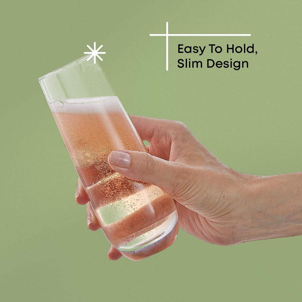 Stemless Champagne Flutes Set  - огляд і ціна Highball Glass Set