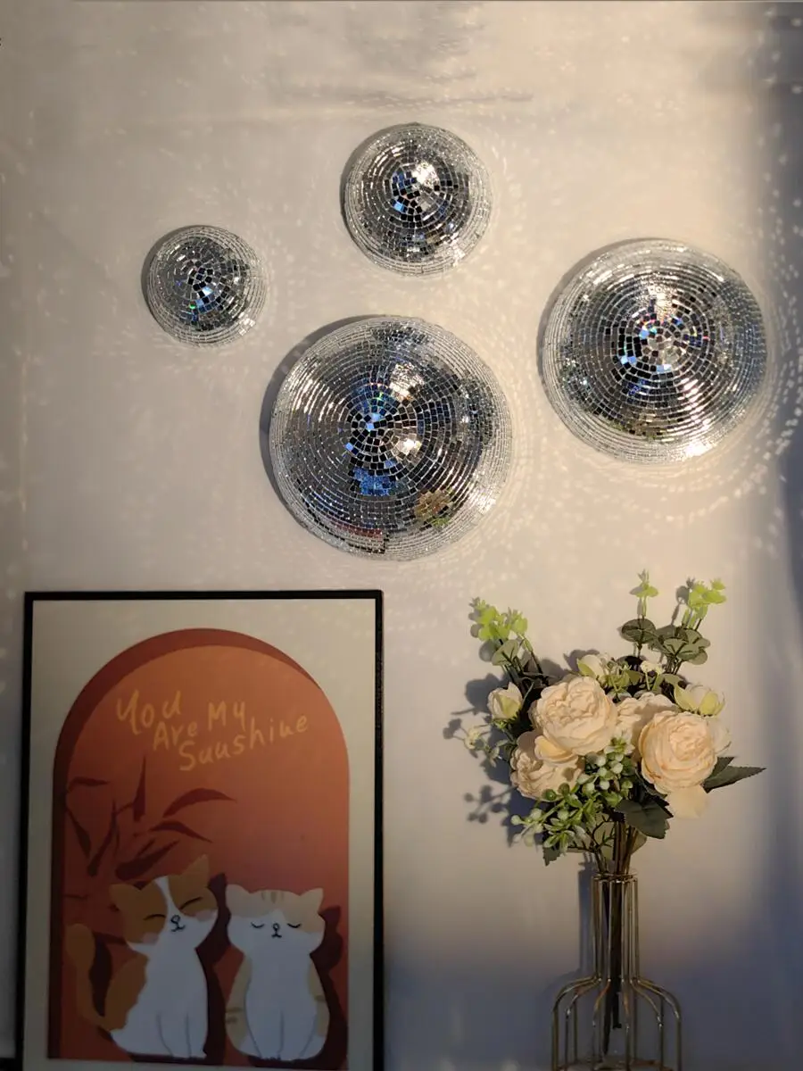 New Wall Disco Ball Mirrored D - огляд і ціна Old Fashioned Glass