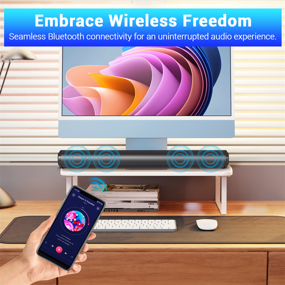 Sound Bar TV Sound System Blue - огляд і ціна Home Bar And Theater