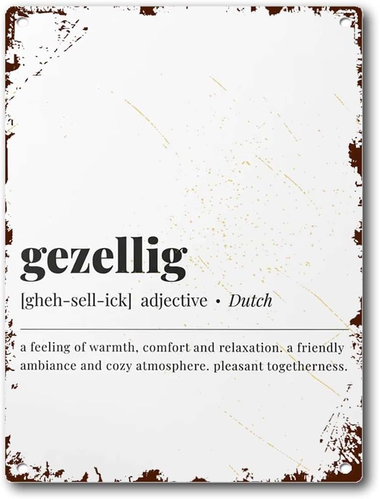 Tin Sign Dutch Word Art Gezell - огляд і ціна Home Bar Word