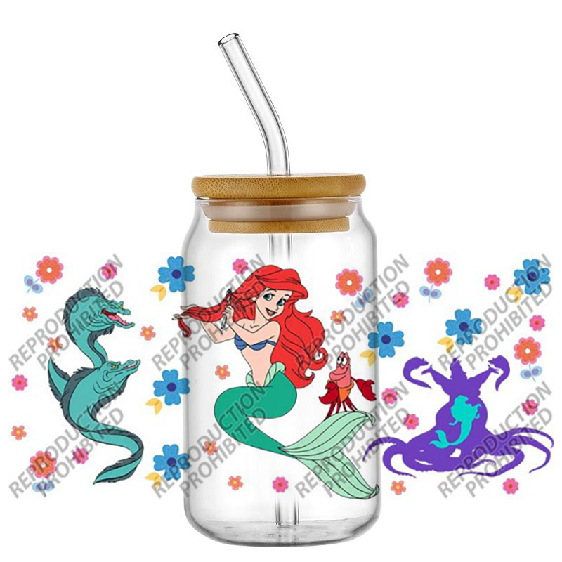 Popular Retro Cartoon Mermaid  - огляд і ціна Old Fashioned Glass