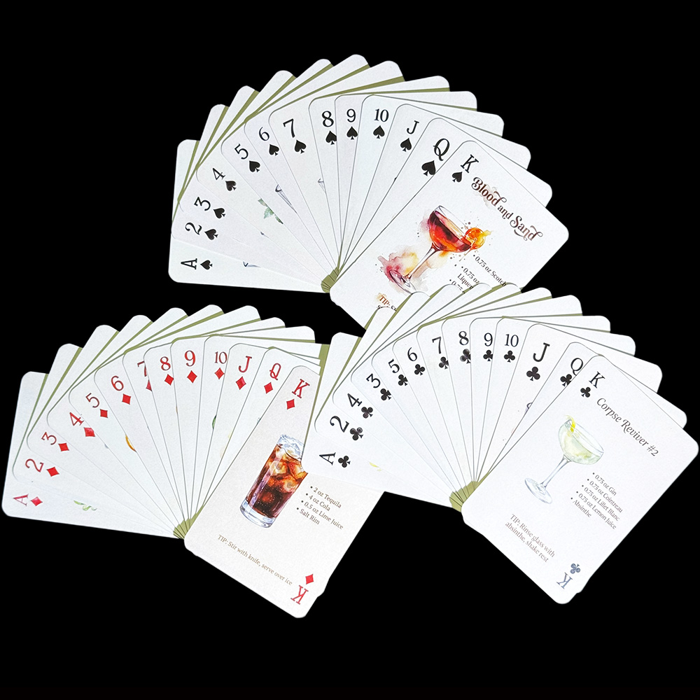 54pcs Cocktail Recipes Playing - огляд і ціна Cocktail Recipe Book