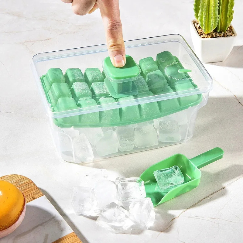 68 Grids Ice Cube Tray with Li - огляд і ціна Ice Mold Sphere