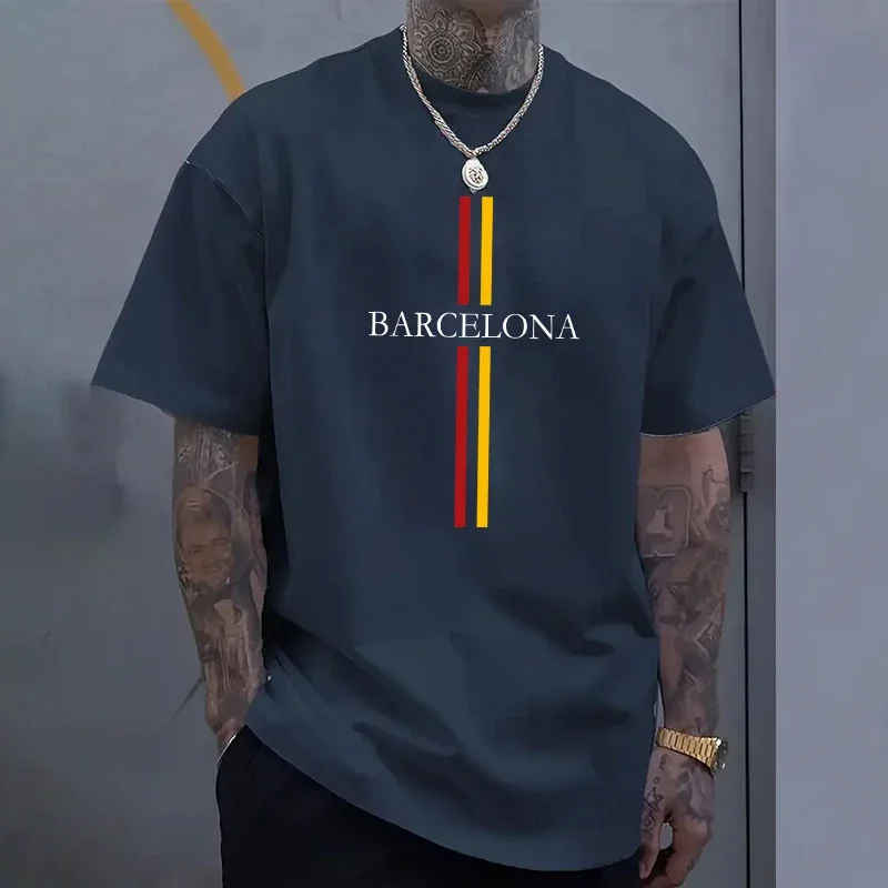 Barcelona Men's Cotton T-shirt - огляд і ціна Home Barcelona