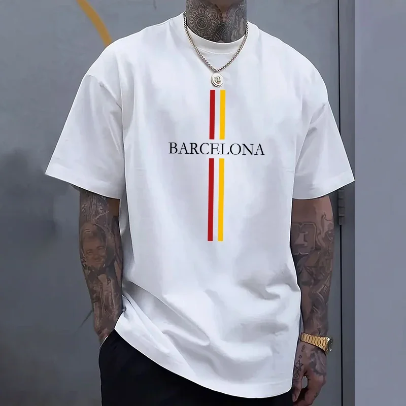 Barcelona Men's Cotton T-shirt - огляд і ціна Home Barcelona