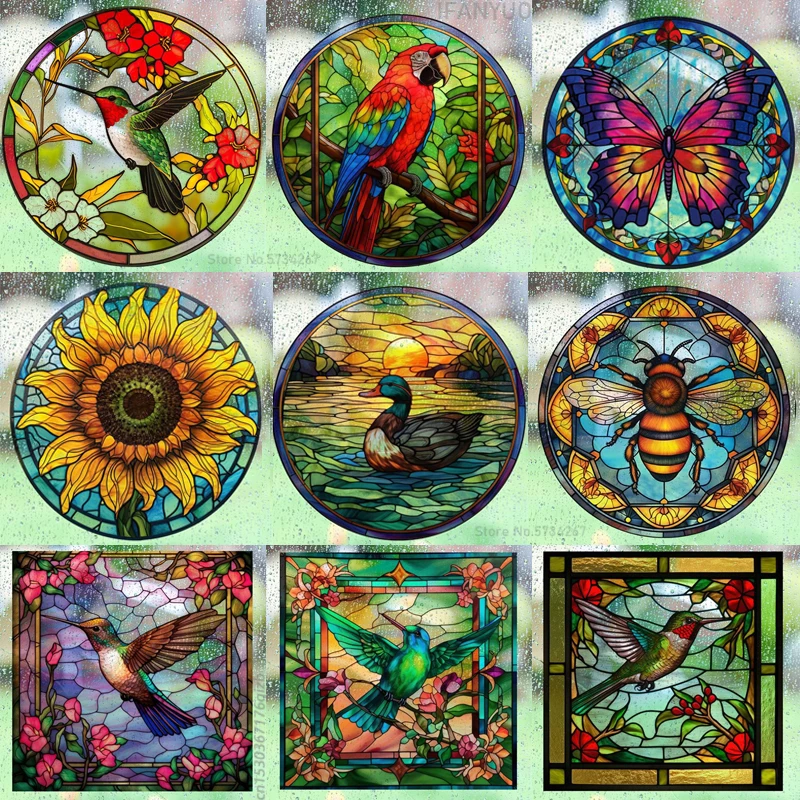 Retro Colorful Stained Humming - огляд і ціна Old Fashioned Glass