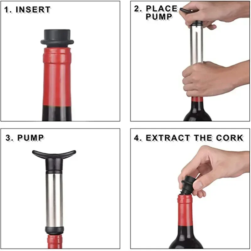 Vacuum Wine Pump Kit with Wine - огляд і ціна Wine Preservation Pump