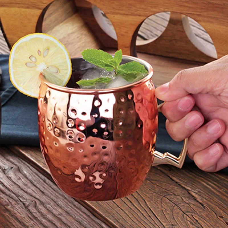 1-6PCS Cocktail Wine Cup Mosco - огляд і ціна Mule Copper Mug