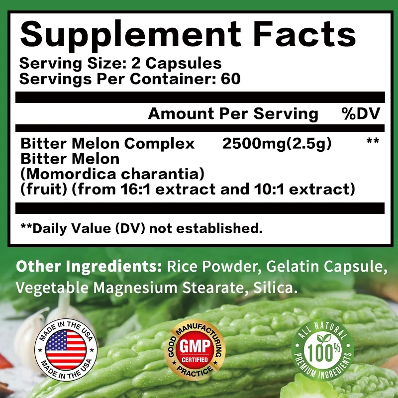 Bitter Melon Complex Capsules  - огляд і ціна Bitters Bottle Set