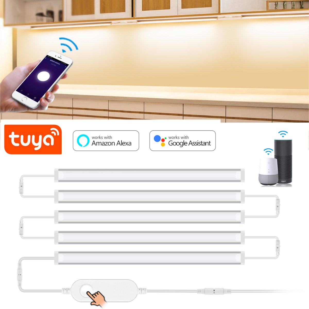 1-5 Pcs Kitchen Tuya Smart LED - огляд і ціна Home Bargains