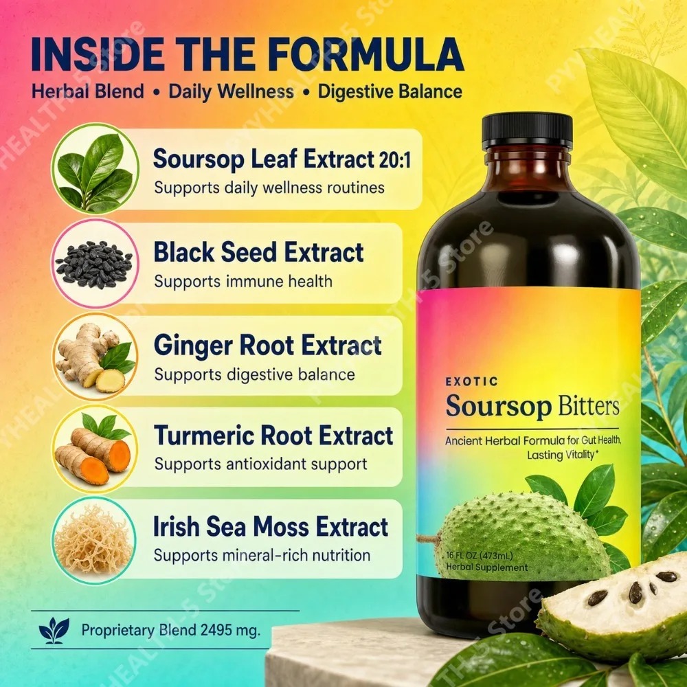Herbal Soursop Bitters Liquid  - огляд і ціна Bitters Bottle Set