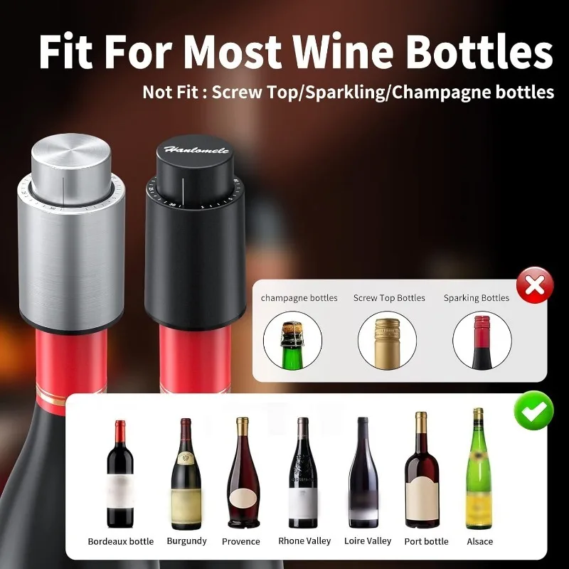 Wine Bottle Stoppers Vacuum Wi - огляд і ціна Wine Preservation Pump