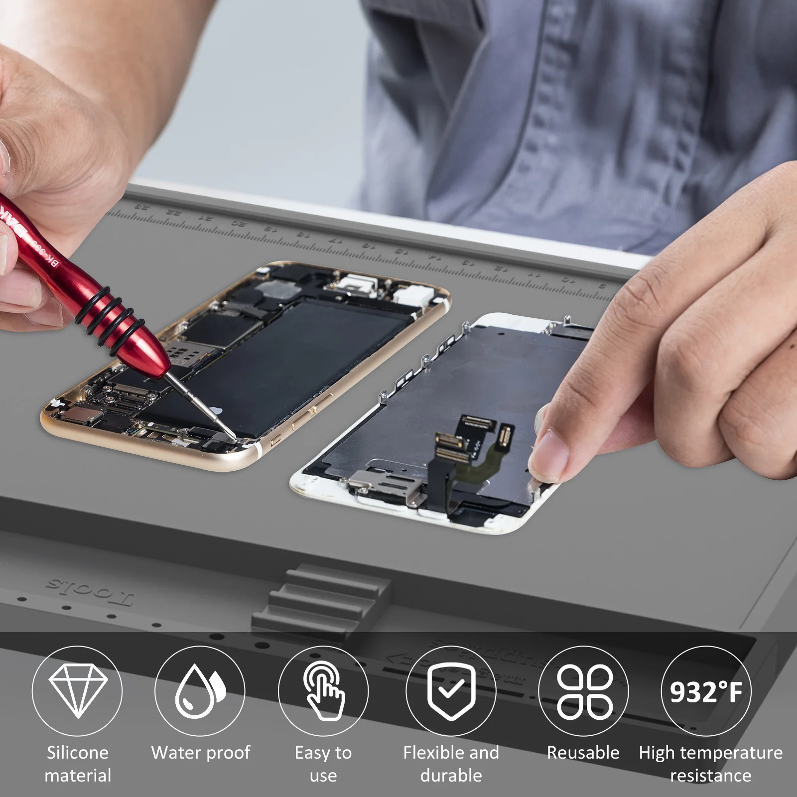 Soldering Station Mat Silicone - огляд і ціна Bar Mat Rubber