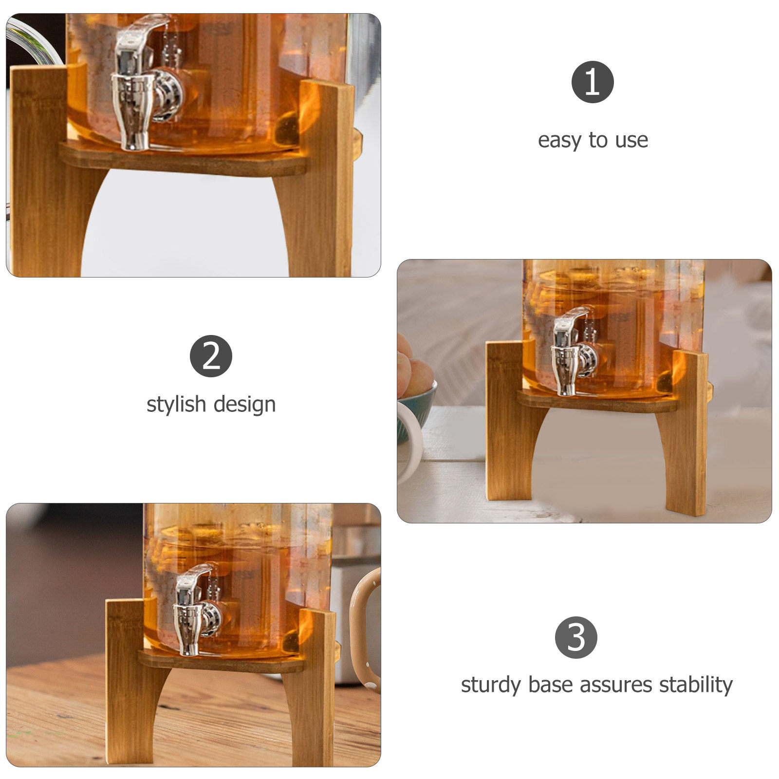 Stylish Wood Beverage Dispense - огляд і ціна Home Bar Stand
