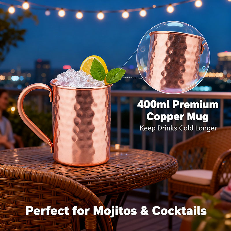 New 100% Copper Cups Pure Soli - огляд і ціна Mule Copper Mug