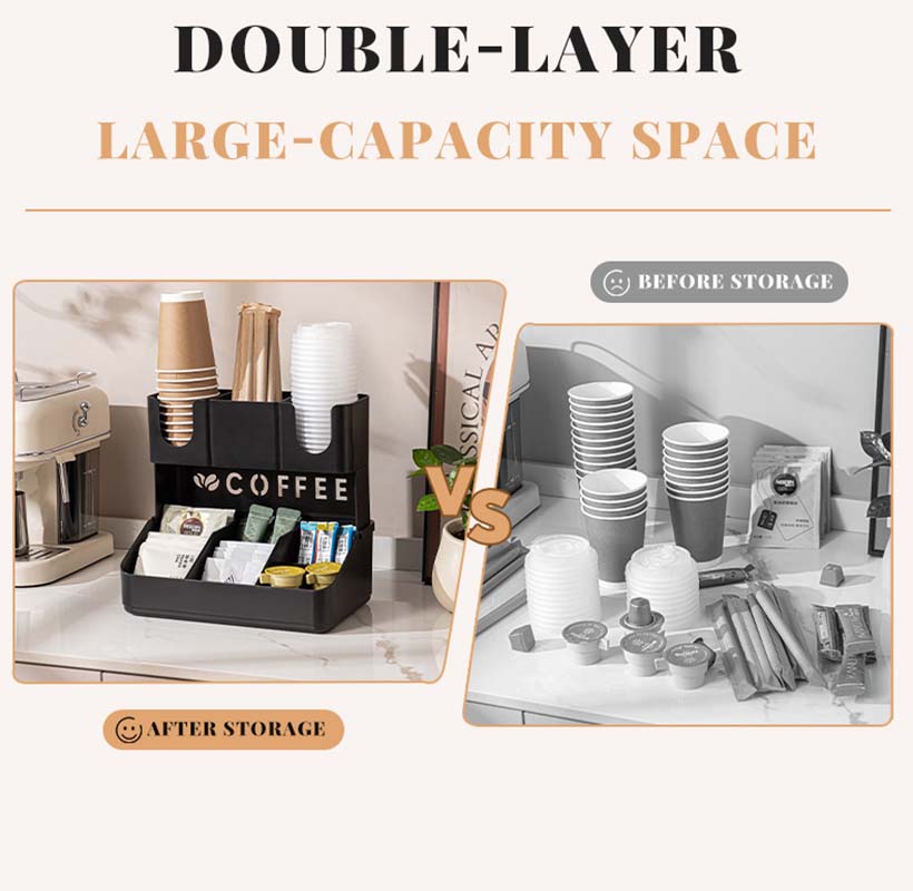 2 Tier Coffee Station Organize - огляд і ціна Home Bar Setup