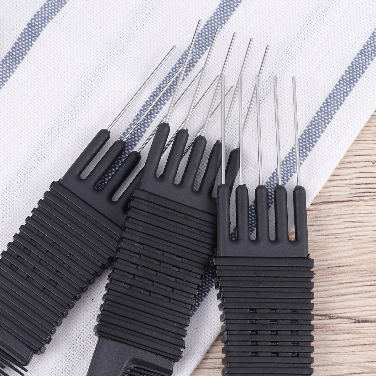 3Pcs Hair Combs Black Plastic  - огляд і ціна Home Barber
