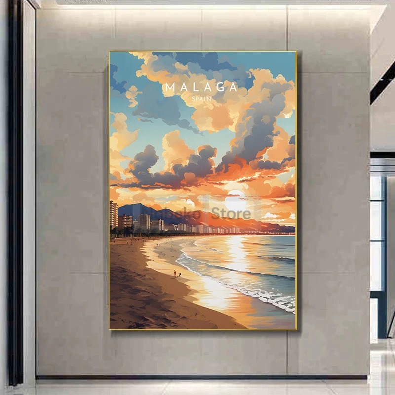 Spain Travel Poster Barcelona  - огляд і ціна Home Barcelona