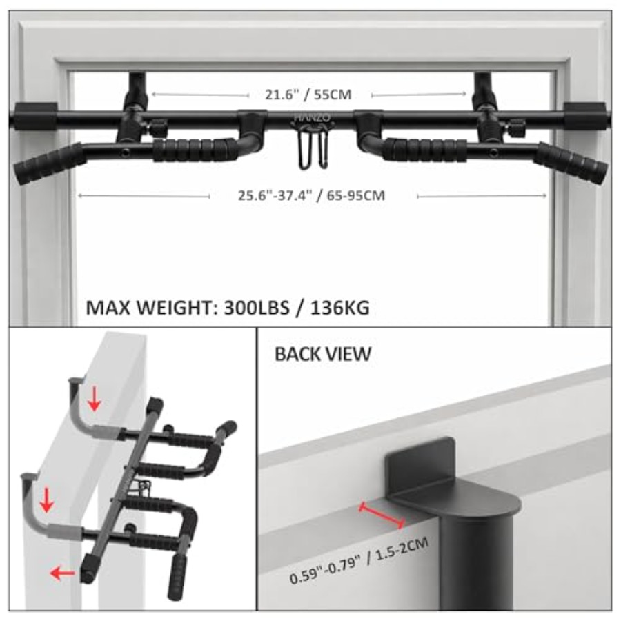 Doorway Pull Up Bar Set with S - огляд і ціна Home Bar Set
