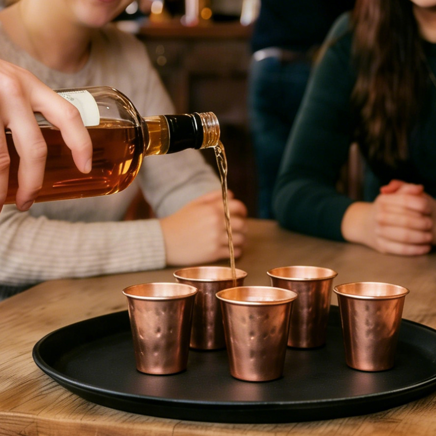6cs 8Pcs New 100% Copper Cups  - огляд і ціна Mule Copper Mug