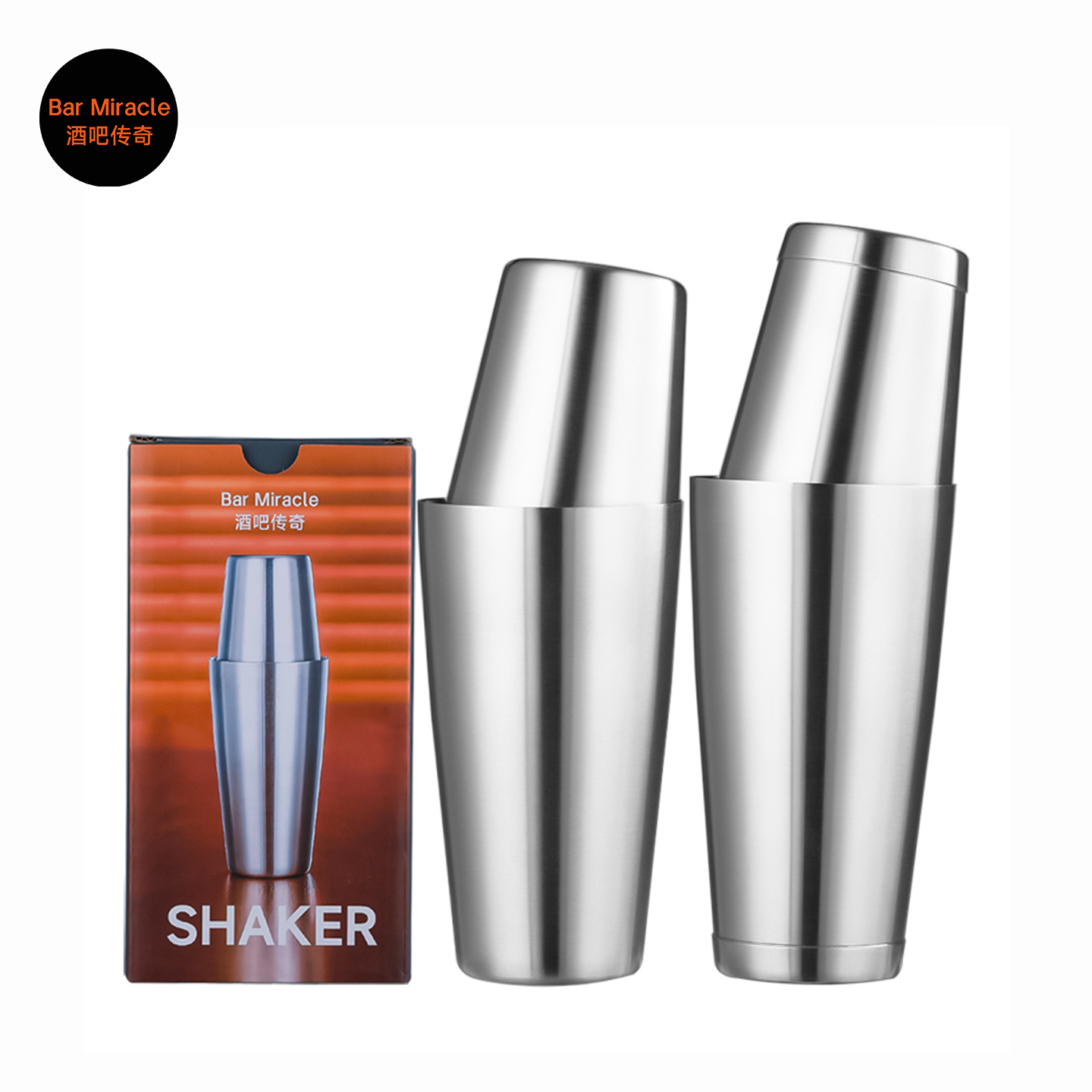 Bar Miracle 304 Stainless Stee - огляд і ціна Boston Shaker Set