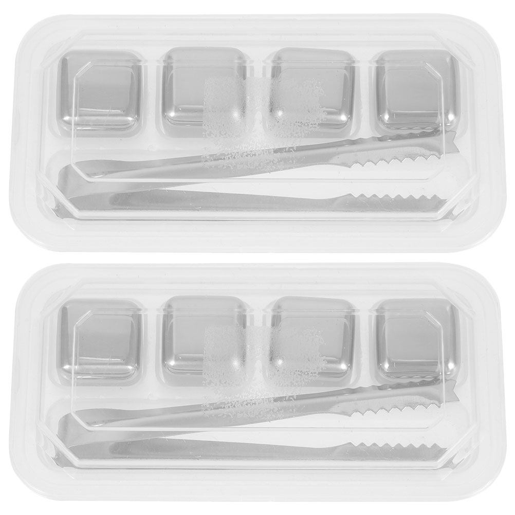 2Sets Stainless Steel Ice Cube - огляд і ціна Home Bar Set