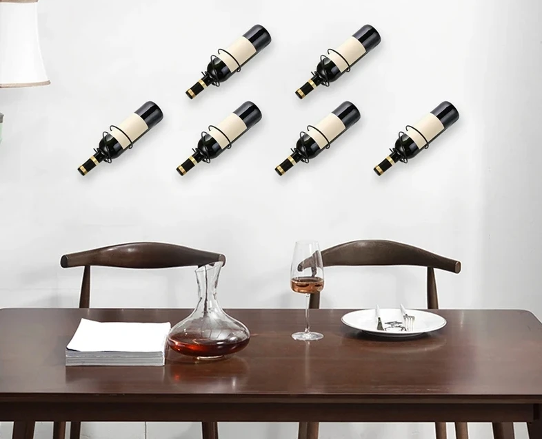 Pack Of 6 Wall Mounted Wine Ra - огляд і ціна Home Bar Stand