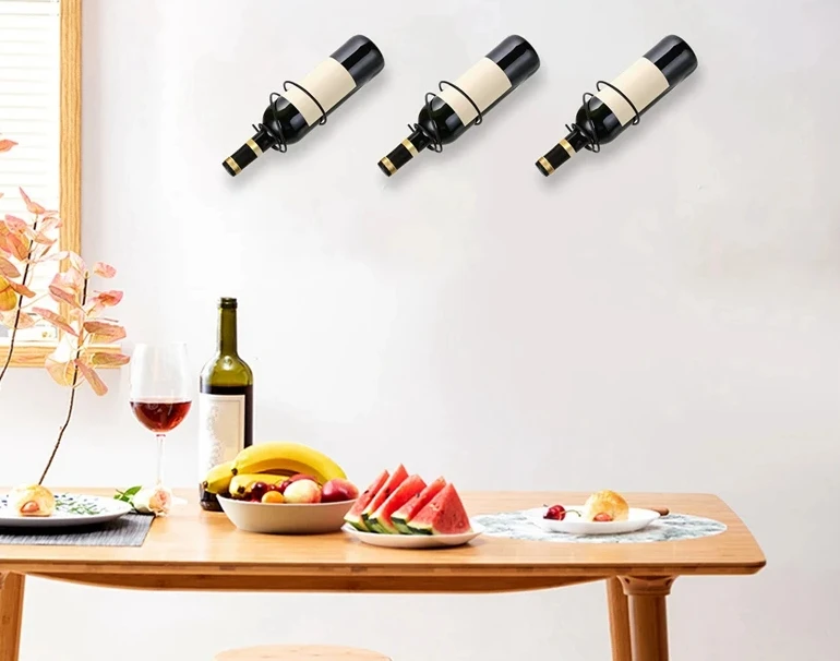 Pack Of 6 Wall Mounted Wine Ra - огляд і ціна Home Bar Stand