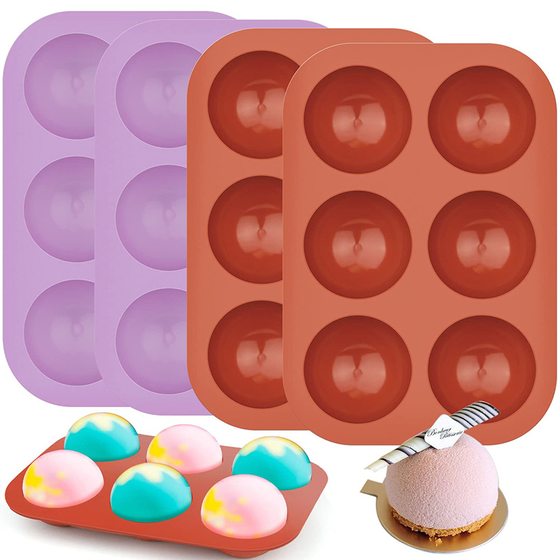 6 Cavities Semicircle Silicone - огляд і ціна Ice Mold Sphere