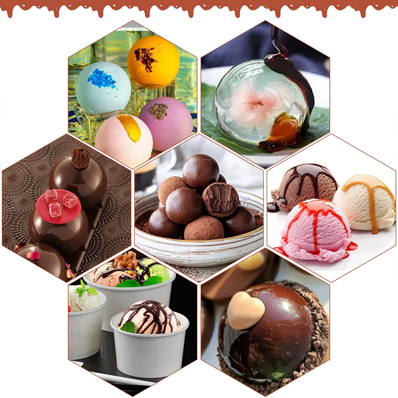 6 Cavities Semicircle Silicone - огляд і ціна Ice Mold Sphere