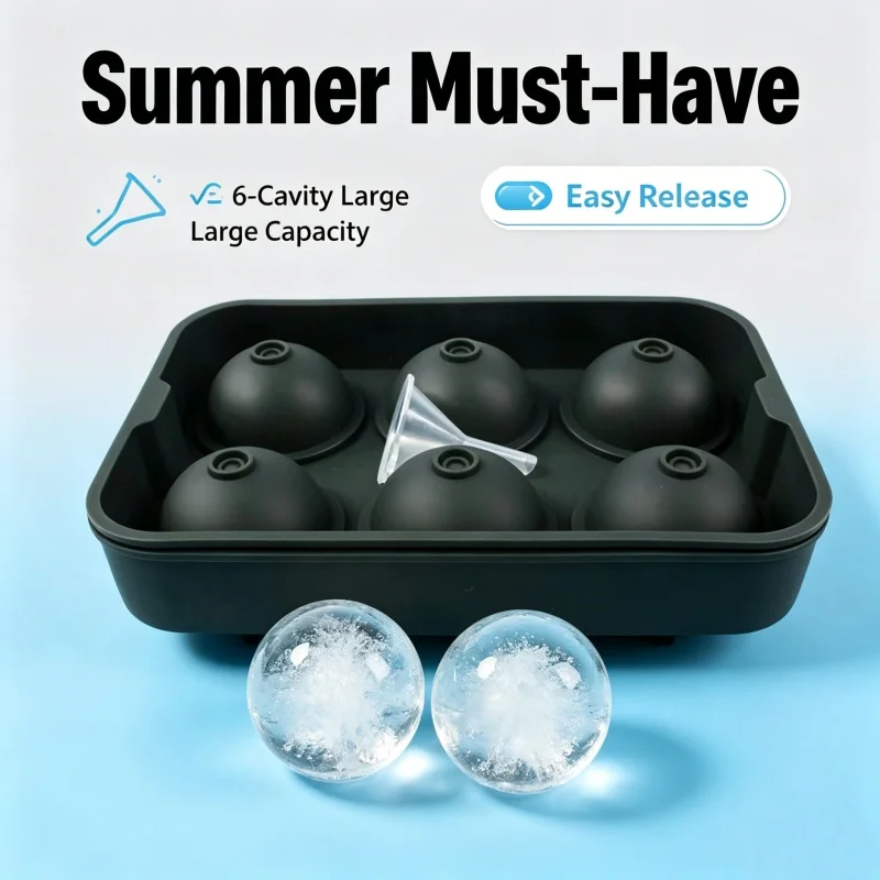 6 Cavity Ice Ball Mold Food Gr - огляд і ціна Ice Mold Sphere