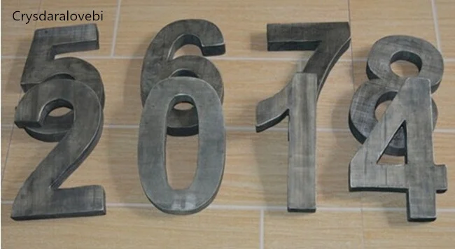 1-9 Number Retro Wood Personal - огляд і ціна Home Bar Word