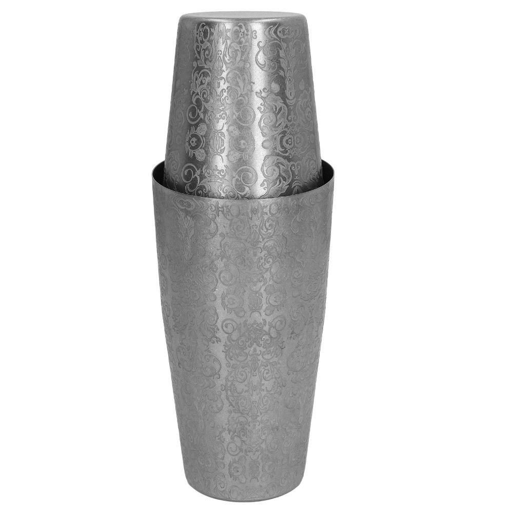 2 Piece Set Etched Pattern Bos - огляд і ціна Boston Shaker Set