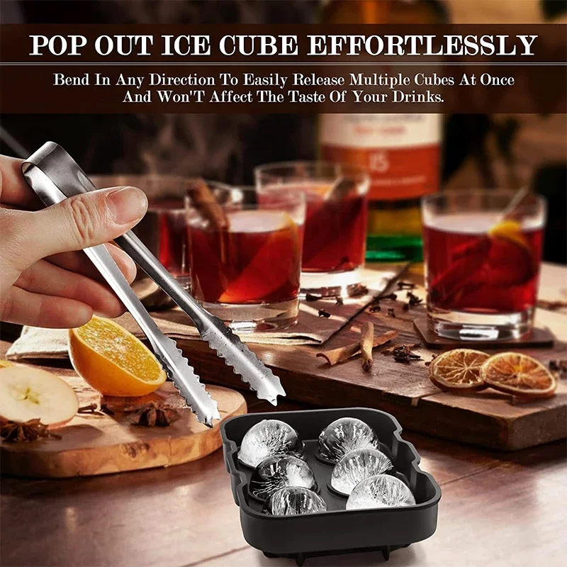 Large Ice Cube Trays Silicone  - огляд і ціна Ice Mold Sphere